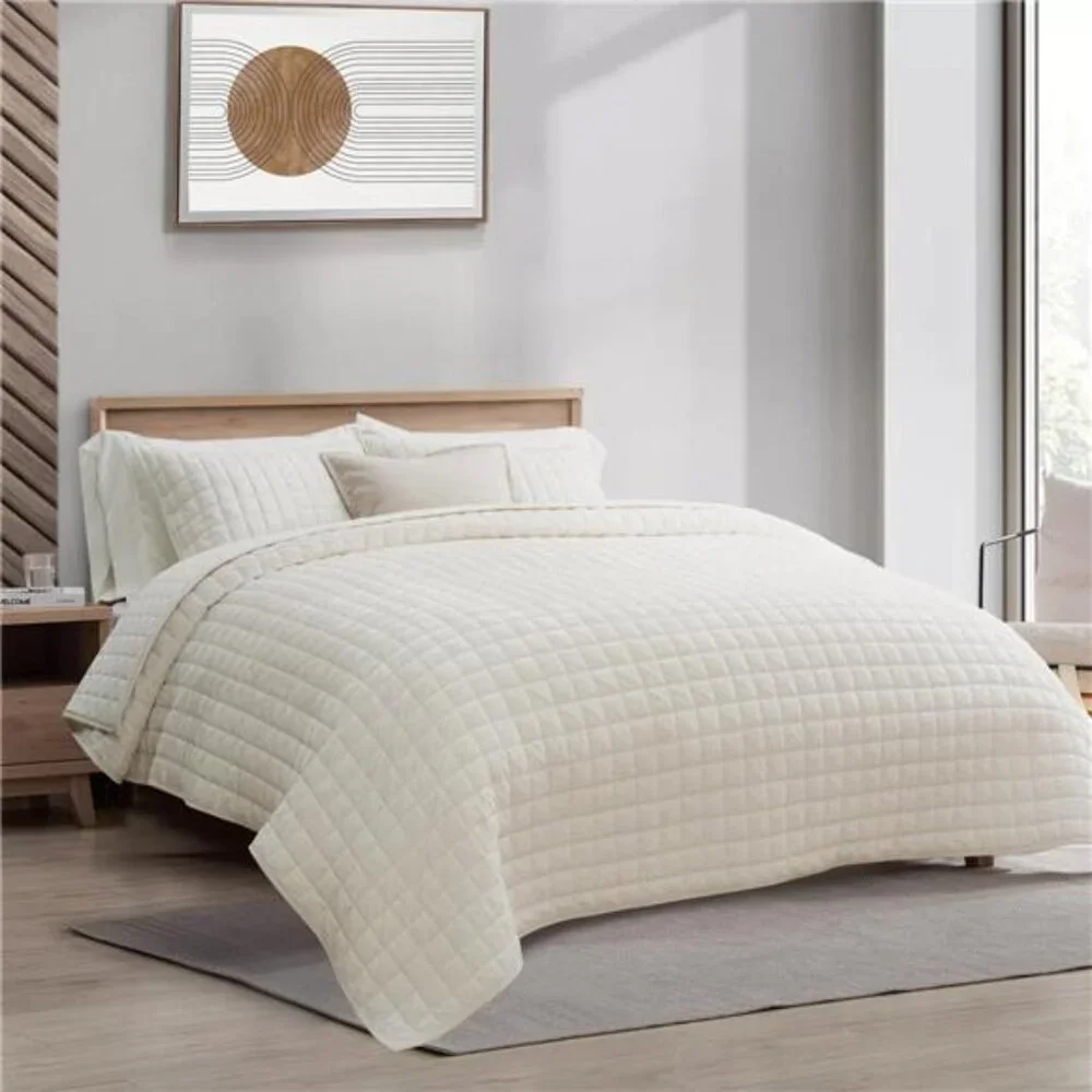Luxury Velvet Quilt Set King Size, Lightweight Velvet Comforter Set, Oversized